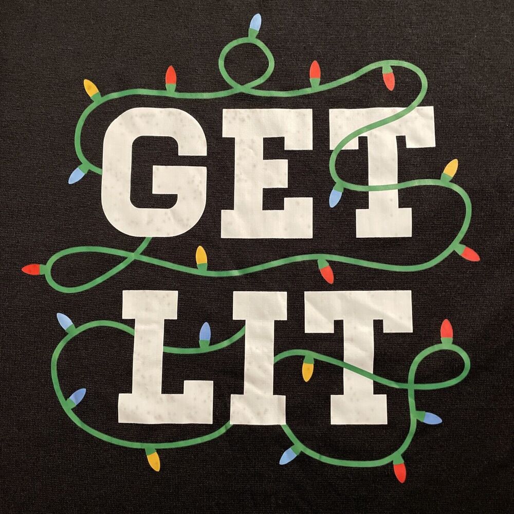 Tipsy Elves Extra Large PJs GET LIT Christmas Pajamas Set Mens XL Unisex XXL NWT - Picture 3 of 13